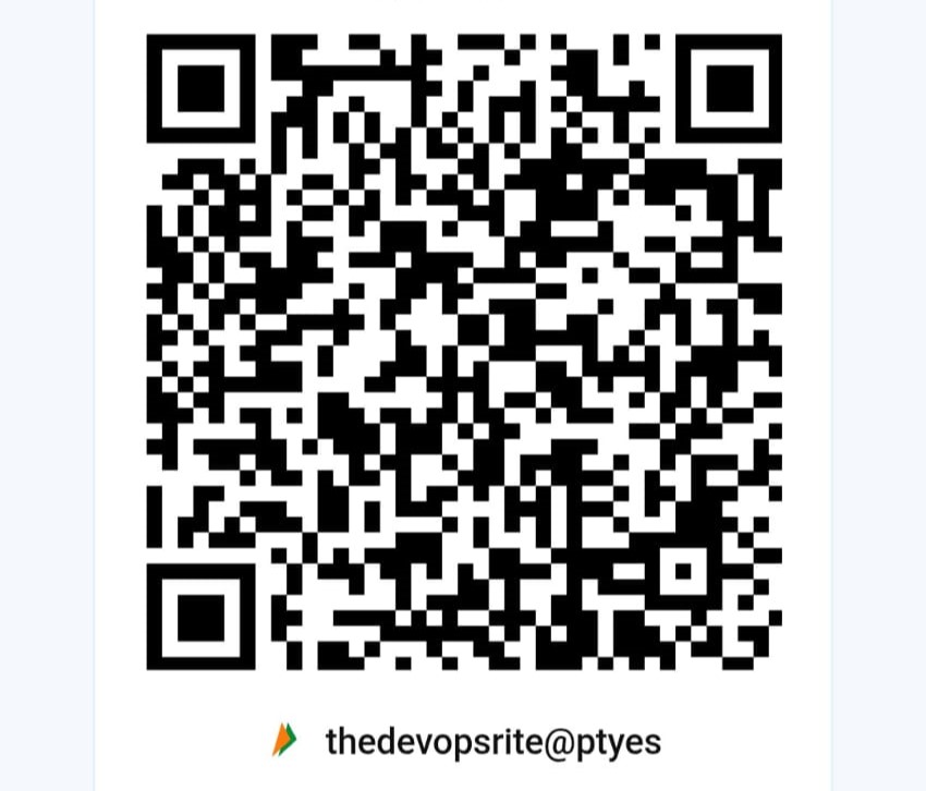 UPI donation QR code for The DevOps Rite